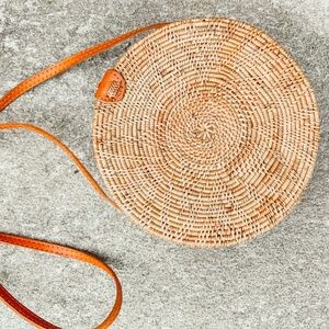 CROSS BODY HANDMADE BASKET PURSE FROM BALI (Large)